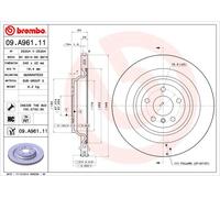 2 X Disque Frein Axial Arrière pour Brabus Mercedes-Benz 35MR l Class