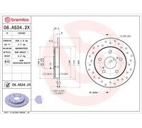2 X Disque Frein Axial Arrière pour Byd Toyota ( FAW ) Gac) Auris
