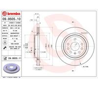 2 X Disque Frein Axial Arrière pour Cadillac Chevrolet Fiat Opel Saab Vauxhall