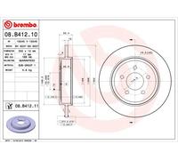 2 X Disque Frein Axial Arrière pour Ford USA Mazda Escape Maverick Tribut
