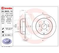 2 X Disque Frein Axial Arrière pour Hyundai (Beijing) Inokom Kia