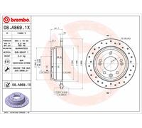 2 X Disque Frein Axial Arrière pour Hyundai (Beijing) Kia ( Dyk ) Ce