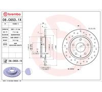 2 X Disque Frein Axial Arrière pour Mazda (Changan) 3 Axela CX-3 CX-30