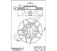 2 X Disque Frein Axial Avant pour Chevrolet Opel Vauxhall Zaz Ascona Astra As