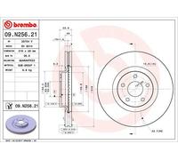 2 X Disque Frein Axial Avant pour Ford (Changan) Galaxy MONDEO S-MAX Tau