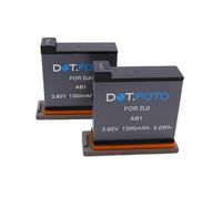 2 x Dot.Foto AB1 Premium 3.85v / 1300mAh Batterie Rechargeable pour DJI OSMO Action Camera (pour Le modèle Original sorti en 2019)
