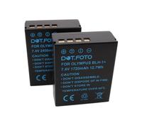 2 x Dot.Foto BLH-1 Premium 7.4v / 1720mAh Fully Decoded Batterie Rechargeable pour Olympus Om-D E-M1 Mark II, E-M1 Mark III, E-M1X