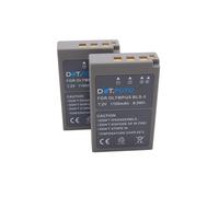2 x Dot.Foto BLS-5, BLS-50 Premium Grande Capacité 7.2v / 1350mAh Batterie Rechargeable pour Olympus Om-5 Om-D E-M10 Mark IV, E-M10 Mark II, E-M10 Mark III S, E-M5 Mark III