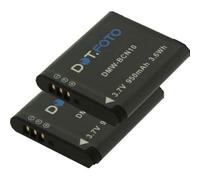 2 x Dot.Foto DMW-BCN10, DMW-BCN10E, DMW-BCN10PP Premium 3.7v / 950mAh Batterie Rechargeable pour Panasonic Lumix DMC-LF1