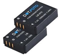 2 x Dot.Foto LB-070 Premium 7.4v / 1000mAh Batterie Rechargeable pour Kodak PixPro AZ651, AZ652, AZ901, S-1