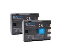 2 x Dot.Foto NB-2L, NB-2LH, BP-2L5 Premium 7.4v / 740mAh Batterie Rechargeable pour Canon EOS 350D 400D MD265 MV960 PowerShot G7 G9 S70 S80 ZR950 ZR960 HG10 HV40