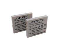 2 x Dot.Foto NP-40, NP-40N Premium 3.7v / 780mAh Batterie Rechargeable pour Fujifilm FinePix F402 F455 F460 F470 F480 F485 F610 F650 F700 F710 F810 | FinePix J50 / FinePix V10 | FinePix Z1 Z2 Z3 Z5fd