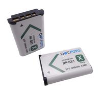 2 x Dot.Foto NP-BX1 Premium 3.7v / 1240mAh Batterie Rechargeable pour Sony ZV-1, DSC-RX100, DSC-RX100 II/III/M4/M5/M6/M7, DSC-RX100M II, HDR-CX405