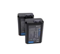 2 x Dot.Foto NP-FW50 Premium 7.4v / 1080mAh Batterie Rechargeable pour Sony ZV-E10, Alpha 7, A7, A7II, A7RII, A7SII, A7S, A7S2, A7R, A7R2, A5000, A6000, A6500, A6300, NEX-3, NEX-5