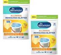 2 X Dr.Beckmann Tous Usages Reinigungs-Blätter Été Citron 20 Feuilles