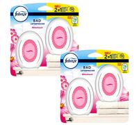 2 X Duo Pack Febreze Désodorisants Blütenhauch Bain Et Wc Parfum Dosateur de