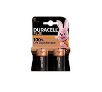 2 x Duracell C Plus (1 blister de 2 batteries) 2 piles (LR14/MN1400/DEMI TORCHE/BABY 1,5V)