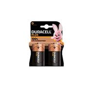 2 x Duracell D Plus LR20 MN1300 Alcaline (1 blister de 2 batteries) 2 piles