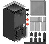 2 x Dust Filter Cover Compatible with Xbox Series X Gaming Console Cooling Fan Filter Dustproof Cover Accessories for Xbox Series X