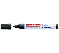 2 x edding 4500 textile tissu t-shirt Stylo Marqueur Noir 2-3 mm Line