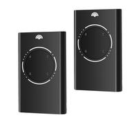 2 x Émetteurs de portail 868 MHz à 4 canaux - Compatibles avec les modèles XT4 868 SLH LR, XT2 868 SLH LR, XT4/XT2 868 SLH - Remplacement pour télécommande pour automatisme de porte et garage - Noir