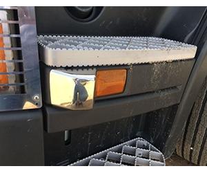 2 x en acier inoxydable couvertures pour LED côté Indicateur lumières pour Scania Série R Euro 6