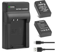 2 x EN-EL20 EN-EL20a Battery and Charger for Nikon Coolpix P1000, P950, 1 AW1, 1 J1, 1 J2, 1 J3, 1 S1, 1 V3, DL24-500, Coolpix A Cameras, 1300 mAh