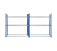 Etagères pour pneus - Acier - 2 étagères - 180 x 40 x 185 cm - Capacité 150 kg par niveau