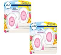 3 X Duo Pack Febreze Assanisseur D'Air " Tropical Fruits " Bain Et Wc Diffuseur