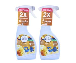 2 x Febreze Désodorisant textile 500ml chaque Lenor Orchidée d'or La technologie de l'air frais élimine les odeurs