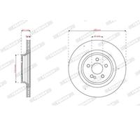 2 x FERODO DDF3204C Disque de frein pour MERCEDES-BENZ