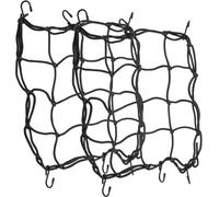 2 x filet à bagages pour moto avec 6x crochets | 40 x 40 cm filet à bagages pour panier de vélo | filet de transport pour scooter | filet pour casque | tendeur de bagages pour vélo | filet pour panier