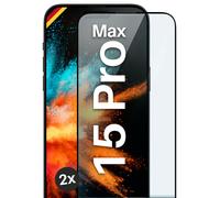 2 x film blindé pour Apple iPhone 15 Pro Max verre Full Screen Cover verre de...