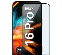 2 x film blindé pour Apple iPhone 16 Pro Max verre Full Screen Cover verre...