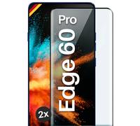 moex CurveProtect Lot de 2 films de protection d'écran en verre blindé incurvé 3D pour Motorola Edge 60 Pro Noir