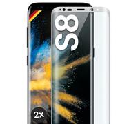 2 x film blindé pour Samsung Galaxy S8 verre trempé véritable couverture écra...