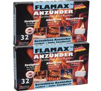 5 x 64 Flamax Cube D'Allumage Odeur Armer BBQ Grillkohle-Und Allume-Cheminée