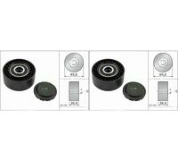 2 x Galet de courroie trapézoïdale INA pour AUDI, SEAT, VW A4 B7, A4 B8, A5 B8,