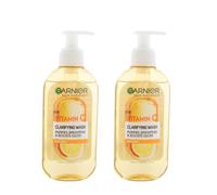 2 x Garnier Vitamin C Boosts Glow Clarifying Wash Dull Skin 200 ml -...