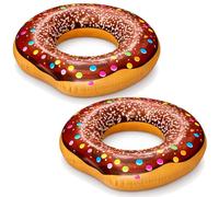 2 x Giant Bestway Anneau Gonflable Donut Piscine 42" Marron
