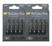 1x4 GP ReCyko Pro NiMH Batteries AA/Mignon 2000mAh Pro