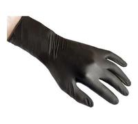 2 X GR 7.7 AQL 1.5 SANS POUDRE CF=PZ 50 S GANT NITRILE JETABLE NOIR MANCHES LONGUES