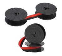 2 x GR4 Ruban pour Machine À Écrire, Ruban Machine a Ecrire Universel en Nylon Compatibles avec Olivetti La Plupart des Machines À Écrire de 7 Mètres Chacun (2 x Noir & Rouge)