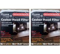 2 x Grande Taille universelle Hotte Filtre pour ventilateur d'extraction d'air Lavage à découper à la taille