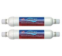 2 x Hydro+ H11MC Water Filter For Coffee, Vending Machines & Water Boilers - Has 3/4 BSP Male Fittings To Connect To Washing Machine Type Hosing- The Perfect Catering Filter - British Made by Hydro