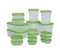 2 X Ikea Pruta Lot de 17 boîtes de conservation en plastique
