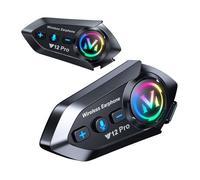 2 x Intercom Moto Kit Bluetooth 5.4 Casque Moto Double-Puce Audio-Multitâche Motocyclette Communication Systèmes,IP56
