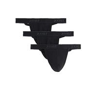 2(X)IST Homme Essentiel Coton Pack de 3 Dos en Y String sous-vêtements - Rose/Noir, 48