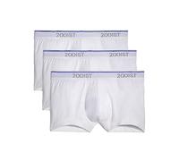 2(X)IST Lot de 3 Boxers Invisibles en Coton Stretch pour Homme, Blanc/Blanc., S