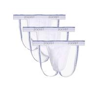 2(X) IST Lot de 3 Sangles Jock Stretch en Coton pour Homme, Blanc/Blanc/Blanc, Small